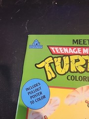 Vintage 1990 Meet The TEENAGE MUTANT NINJA TURTLES Coloring Book With Poster