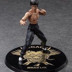 SHF Bruce Lee 50th Anniversary LegendKungfu Action Figure PVC Movable with Stand