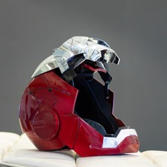 1:1 AUTOKING Iron Man MK5 Helmet Wearable Mask Voice Control Cosplay Props Gift