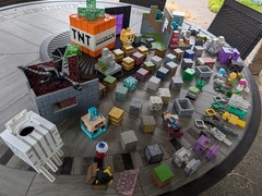 Huge Lot Of 90 Minecraft Action Figures & Accessories Everything Working! RARE!