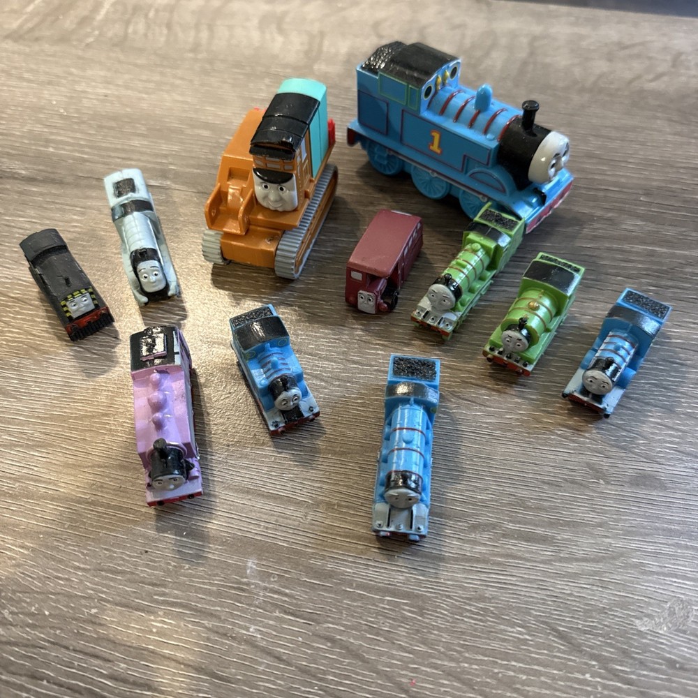 Thomas The Train Engine Mixed Lot Of 11 Collectible Trains – Plastic & Rubber