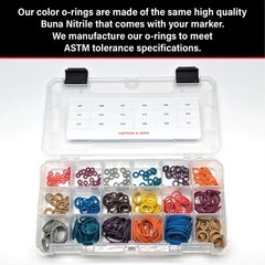 Captain O-Ring Players Kit Large Color Coded Master Paintball Oring Kit – 18 …