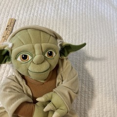 Star Wars Yoda With Robe Green Tan Plush Stuffed Animal Lucasfilm 18″