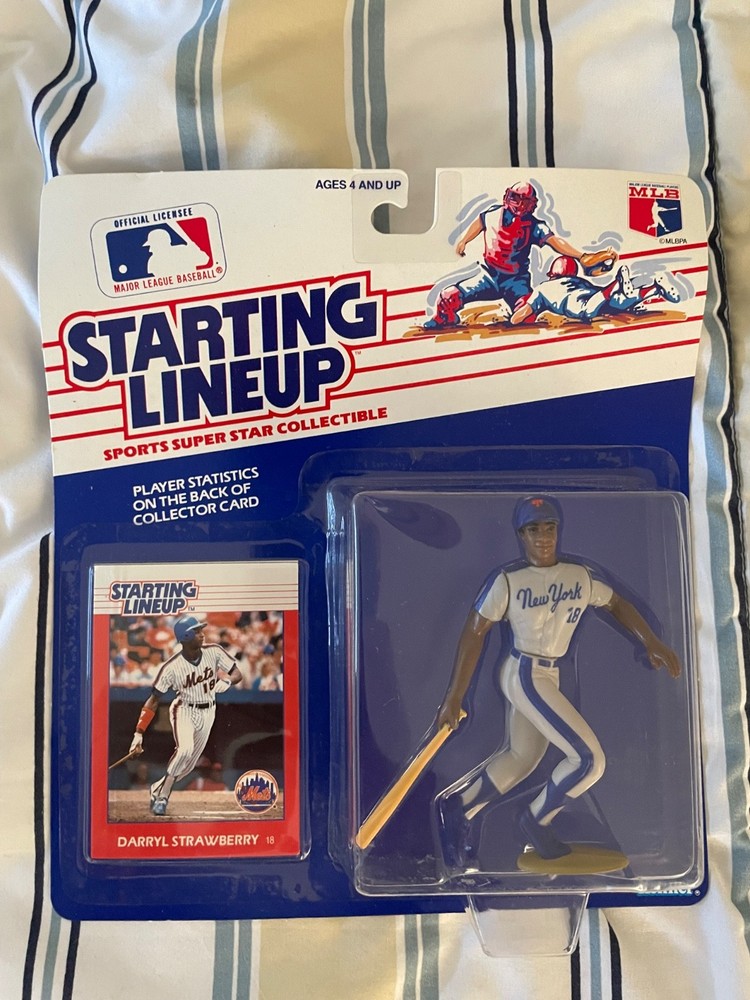 1988 Starting Lineup Darryl Strawberry Action Figure And Card Ages 4+