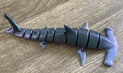 3d printed Hammerhead Shark Animal Fish Ocean Articulated fidget Toy Kids Deco