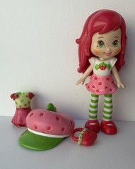 Near Complete Set 5 Strawberry Shortcake Dolls 3” Lemon Orange Raspberry Plum