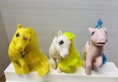 Vintage G1 MLP My Little Pony Pegasus 3 Lot-Sprinkles, Butterfly, Surprise TAF