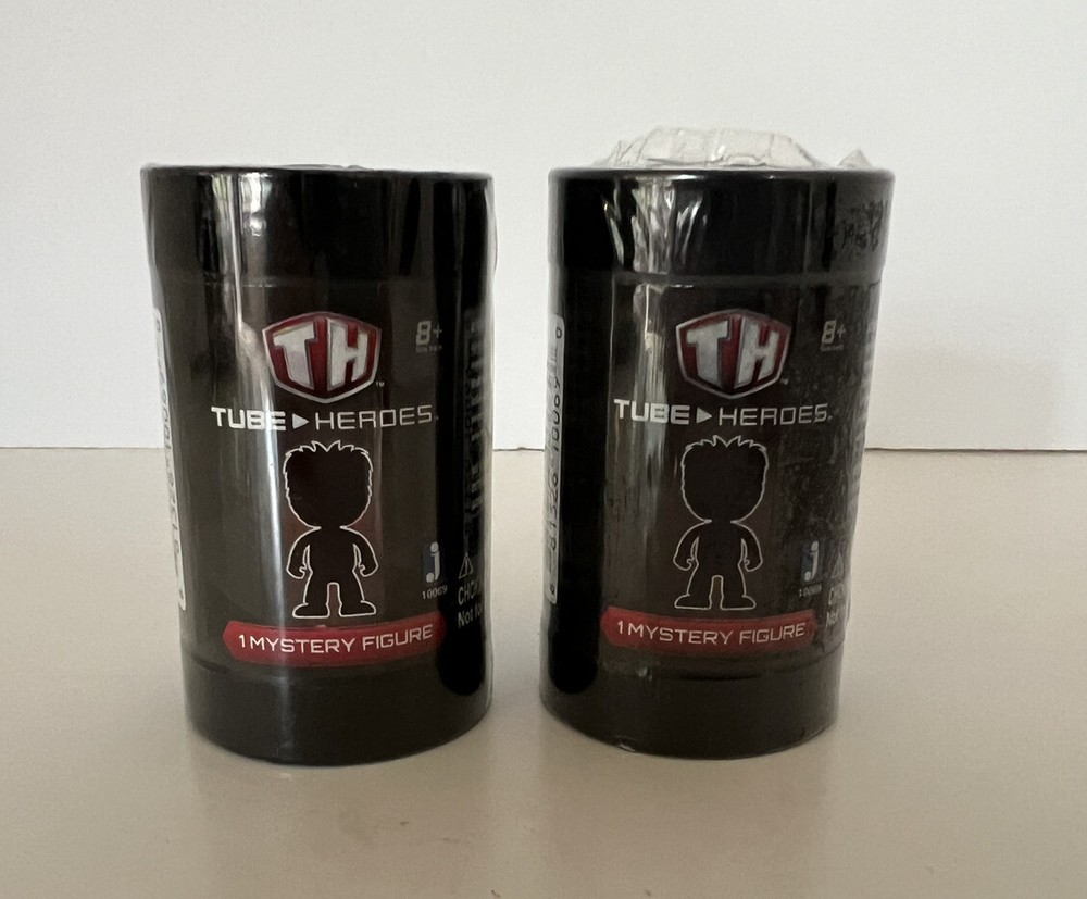 TH TUBE HEROES MYSTERY MINI FIGURES BLIND TUBES New – Lot of 2