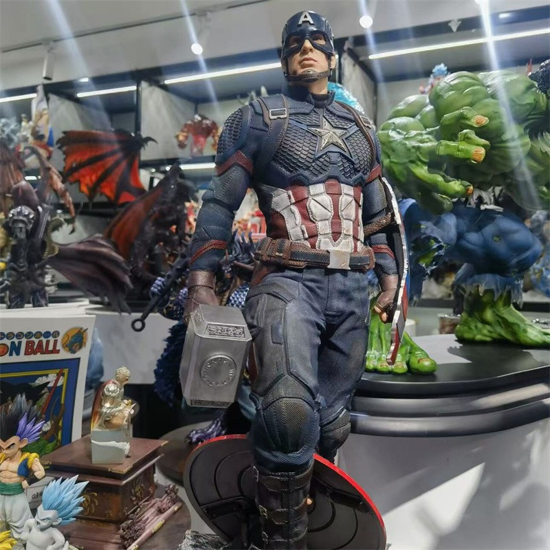 40cmH The Avengers Captain America Figure Model Statues Ornament Collection Gift