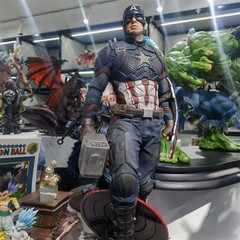 40cmH The Avengers Captain America Figure Model Statues Ornament Collection Gift