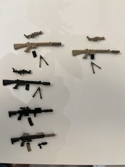 1/18 Joytoy , Acid rain , Planet green , G.I.Joe ,3.75 figure . custom Weapons