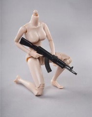 1/6 Female Suntan Large Chest Bust Flexible Body Doll 12”Figure Model Toy