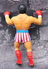 1985 Rocky Balboa American Flag Movie Action Figure Eraser Rare Winston Toys