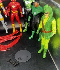 Lot Of 9 DC McFarlane Figures Bat Girl Green Lantern Batman Superman Flash