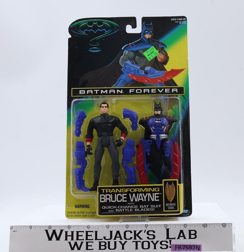 Transforming Bruce Wayne Batman Forever 1995 Kenner Action Figure NEW SEALED