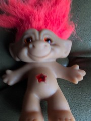 NIB Worlds Smallest Good Luck Trolls Gem Stone Toy Figurine & Ace Novelty Troll