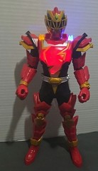 Power Rangers Dino Fury 12″ Figure Spiral Strike Red Ranger Lights Up.
