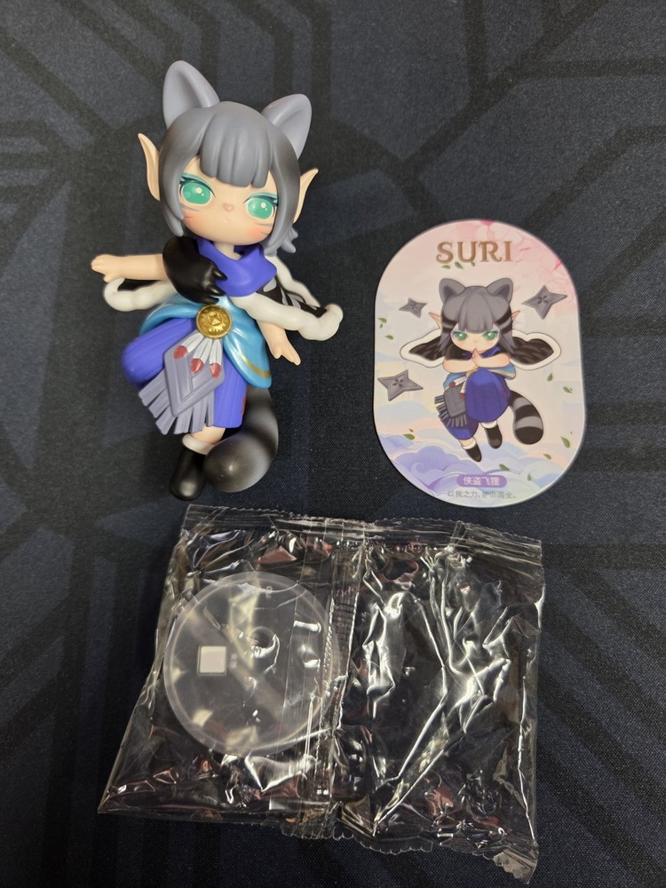 Rolife Suri Nine Fairies in Peach Land Series Confirmed Blind Box Figure Raccoon