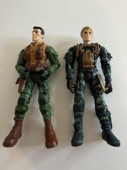 Vintage Lot Of 10 Lanard The Corps 4” Posable Military Action Figures Pre-Owned