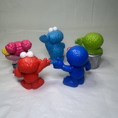 5 Sesame Street 3” Toys Hasbro Elmo Abby Oscar Cookie Monster Grover Figures