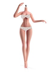 1/6 Flexible Normal MakeupLarge Breast Female Action Figure Body Detail Doll