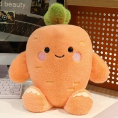 25/35cm Carrot Turnip Plush Toy Cute Vegetable Pillow Stuffed Plant Gift