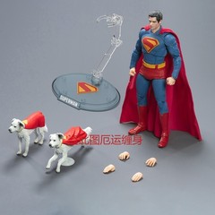 Official Fondjoy 1/9 Movie Superman & Krypto Action Figures Deluxe Ver 7in