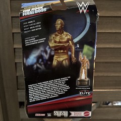 WWE Elite 125 THE ROCK FINAL BOSS Gold Statue Walmart Collector’s Edition Mattel