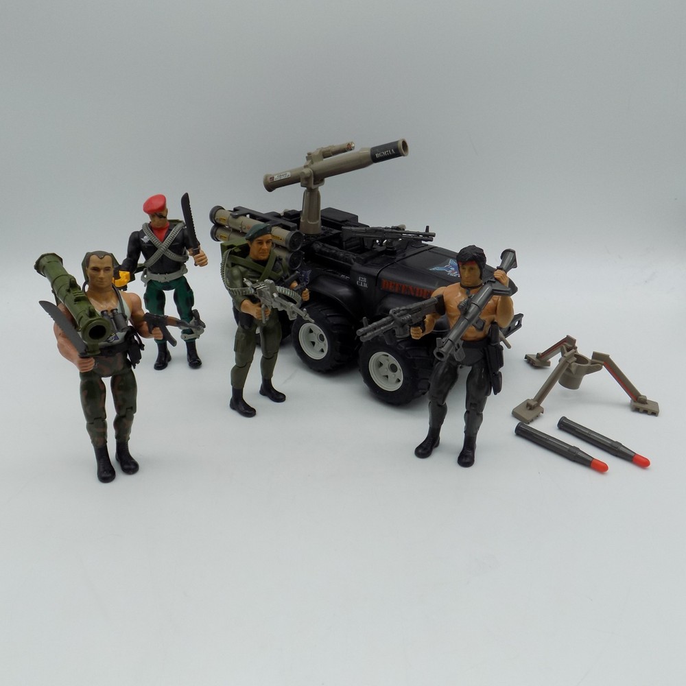 VINTAGE 1985 Rambo Force of Freedom Defender 6×6 Trautman Havoc Gripper COMPLETE