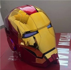 Iron Man Gold MK5 Helmet Electronic Voice Activated Open&Close Mask Autoking New