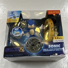 Sonic the Hedgehog 2 Remote Control Vehicle w/Light Up Wheels & Gold Ring NIB