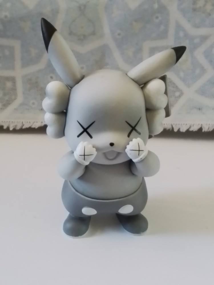Pikachu X Kaws Collaborative Collectible Figure Pokémon 3 in Tall New In Box