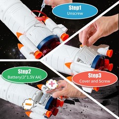 Wbzle Rocket Ship, Space Shuttle Astronaut & Space Adventure Toys,Science Edu…