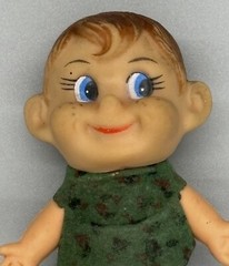 Vintage 3 Inch Kewpie Soldier / Army Camouflage Outfit Plastic Figure