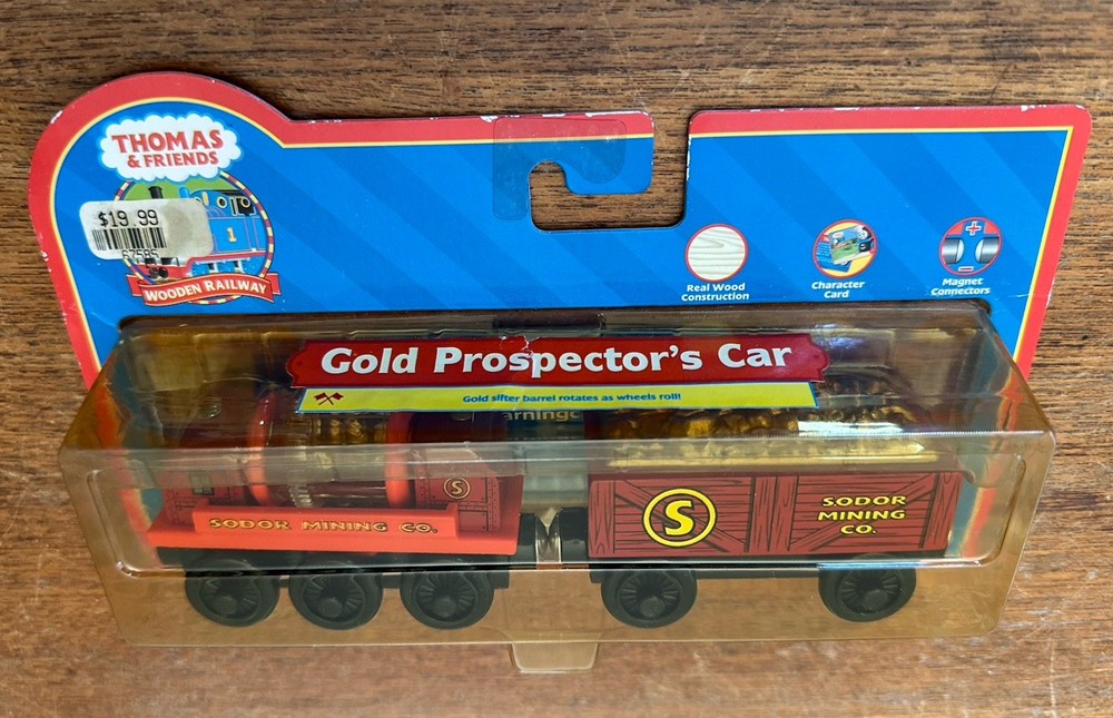 2005 Learning Curve Wooden Thomas Train Gold Prospector’s Cars! New!