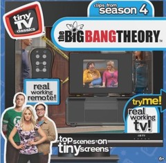 Big Bang Theory Tiny TV Classics Real Working TV And Remote Arcade Toys NIB