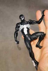 MESS TOYS Black Venom Symbiote Spider-Man Black Spider Action Figure Boxed