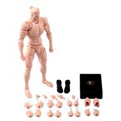 Romankey X COWL 1/12 Yellow 6in Male Action Figure Joint Body Doll Model w/Head