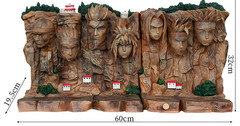 60cm Konoha Hokage Wall Model – Naruto Shippuden Anime Collection Figure Statue
