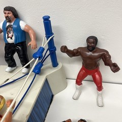 WWF 1985 Sling Em Fling Em Ring & Lot Of 12 Wrestling Figures, 1984 ~ 1986 VTG