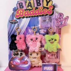 Zuru Fuggler Baby Baddies Plush Choice Pink Bunny Three Eye Split Misfit PICK