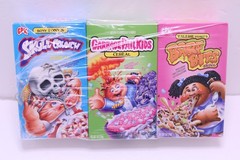 Garbage Pail Kids Cereal Set Skull Crunch Barf Bits Exclusive 3 Pack