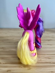 My Little Pony Princess Cadance in pretty yellow shoes. 6″ Tall Hot pink