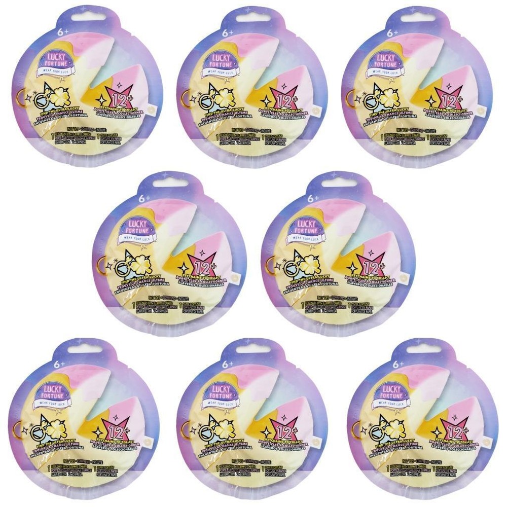 Lucky Fortune Wear Your Luck Metal Keychain – Lot of 8 Sealed Blind Bags