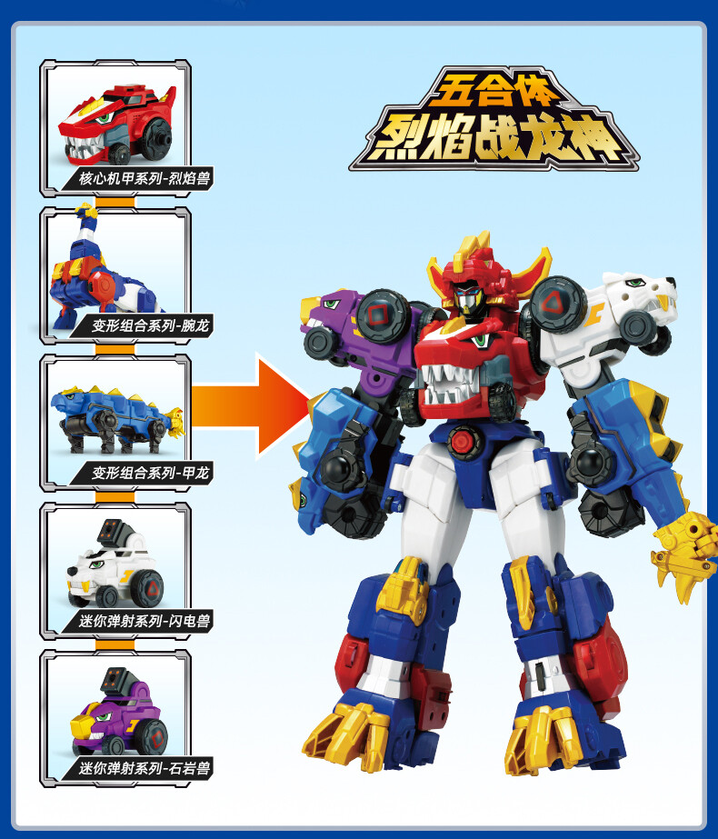 Dino Core Golden Ultimate D-Buster Tyranno Figure Dinosaur Robot Combiner NO BOX