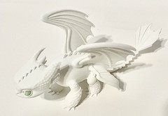 Toothless — How To Train Your Dragon 3D Printed Figure– Glow In the Dark Eyes