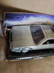 VINTAGE,5” BACK TO THE FUTURE DELOREAN TIME MACHINE Plastic CAR