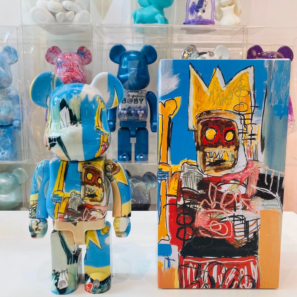 Bearbrick 400% Basquet 6th Generation Robot 28cm Height Building Block Bear Doll