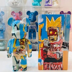 Bearbrick 400% Basquet 6th Generation Robot 28cm Height Building Block Bear Doll