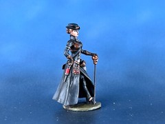 Action painted Figure Steampunk Lady Plague Doctor 40mm Resin soldiers